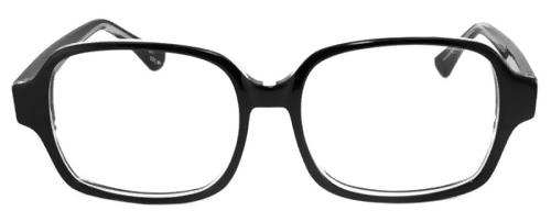 Frontbild på Fönster of Sweden 2321 stora Svarta retro glasögon