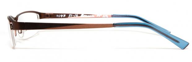 DuDu EYEWEAR Mod P147 i Brunt front sid bild
